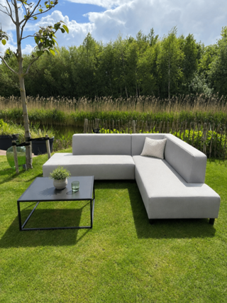 Tuinhoekbank, Umbria allweather, lighy grey, bouwjaar 2026